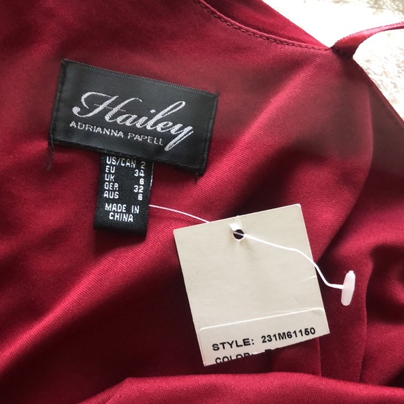 Red One Shoulder Cocktail Dress - Picture 6 of 7